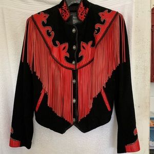 MICHAEL HOGAN Suede/Leather Vintage Jacket Sz 8